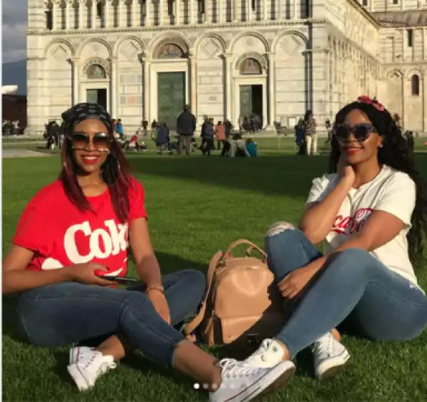 Blue Mbombo And Her Twin Slay In Italy (Photos)